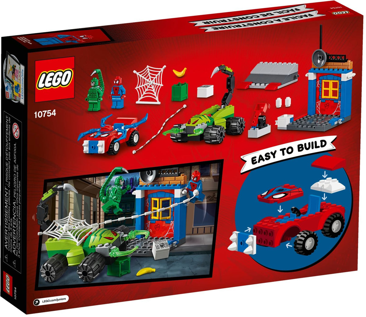 LEGO 10754 Juniors Spider-Man vs. Scorpion Street Showdown   Juniors10754Spiderman vs Scorpion Street ShowdownNo Minifigures, No box display picture 1