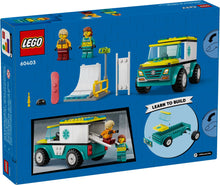 Load image into Gallery viewer, LEGO® CITY 60403 Emergency Ambulance (79 pieces)