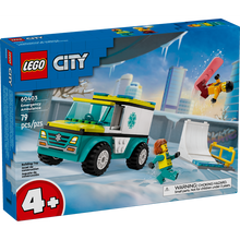 Load image into Gallery viewer, LEGO® CITY 60403 Emergency Ambulance (79 pieces)
