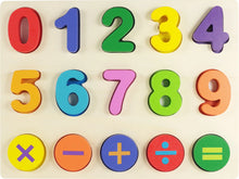 Load image into Gallery viewer, Wooden Numbers Kids&#39; Puzzle (15 pieces)