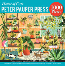 Load image into Gallery viewer, House of Cats Jigsaw Puzzle (1000 pieces)
