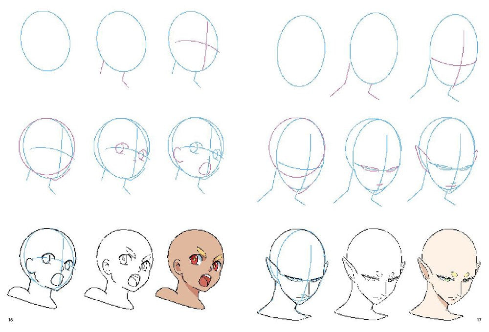 How To Draw Manga Faces In Simple Steps – Aesop's Fable