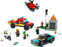 Load image into Gallery viewer, LEGO® CITY 60319 Fire Rescue & Police Chase (295 pieces)
