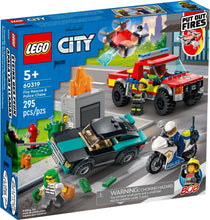 Load image into Gallery viewer, LEGO® CITY 60319 Fire Rescue & Police Chase (295 pieces)