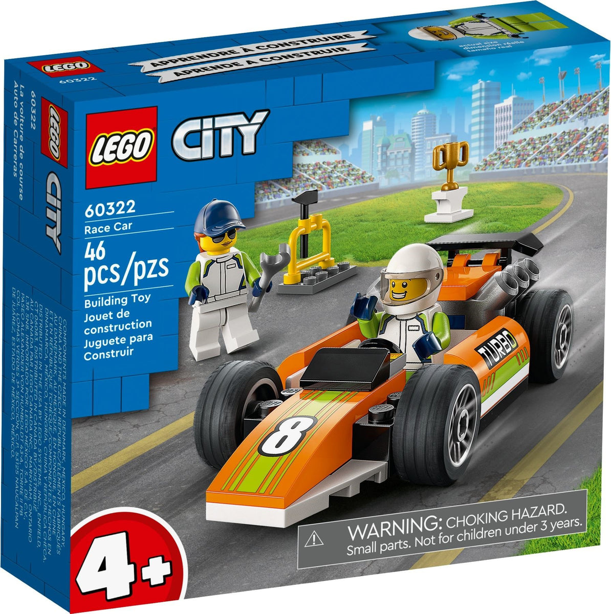 LEGO® CITY 60322 Race Car (46 pieces) – AESOP'S FABLE