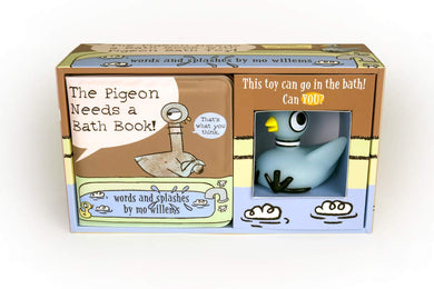 The Pigeon Needs a Bath Book with Pigeon Bath Toy!