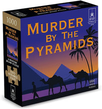Load image into Gallery viewer, Murder by the Pyramids Mystery Jigsaw Puzzle (1000 pieces)
