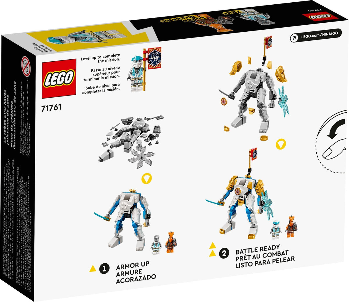 LEGO® Ninjago 71761 Zane's Power Up Mech EVO (95 pieces) – AESOP'S