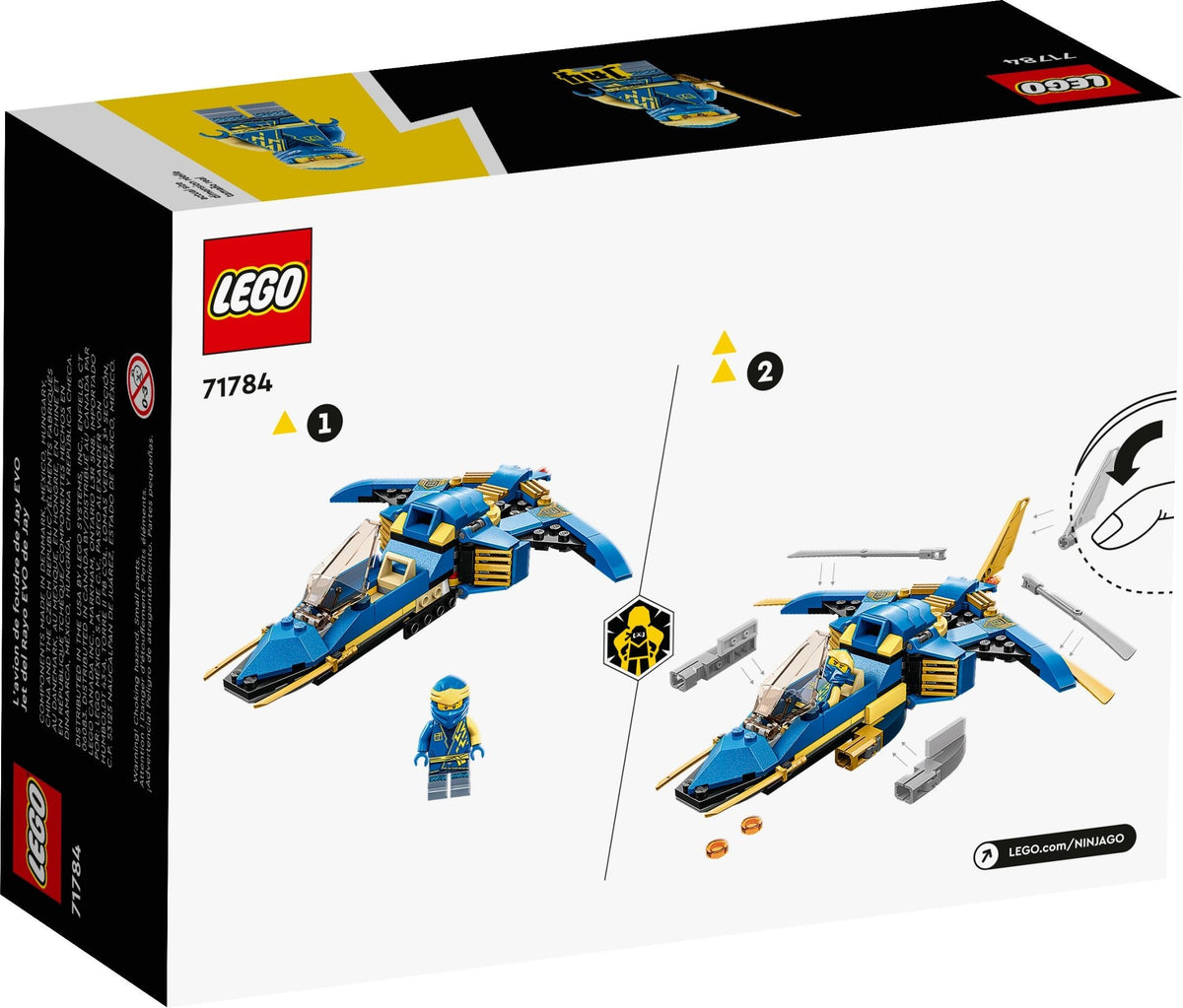 LEGO® Ninjago 71784 Jay's Lightning Jet EVO (146 pieces) – AESOP'S