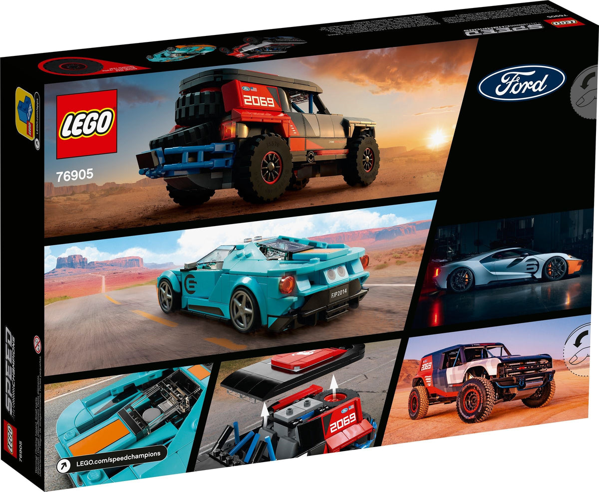（新品・テープ付き）DUAL EVOLUTION 5BOX LEGO® Speed Champions 76905 Ford GT Heritage Edition and Bronco R