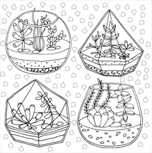 Load image into Gallery viewer, Succulents (Artist&#39;s Coloring Book)