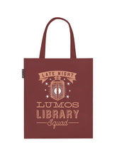 Load image into Gallery viewer, Lumos Library Squad Tote Bag