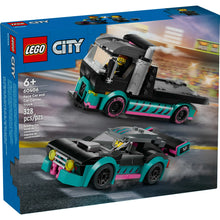 Load image into Gallery viewer, LEGO® CITY 60406 Race Car and Car Carrier Truck (328 pieces)