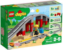 Load image into Gallery viewer, LEGO® DUPLO® 10872 Train Tracks and Bridge (26 pieces)