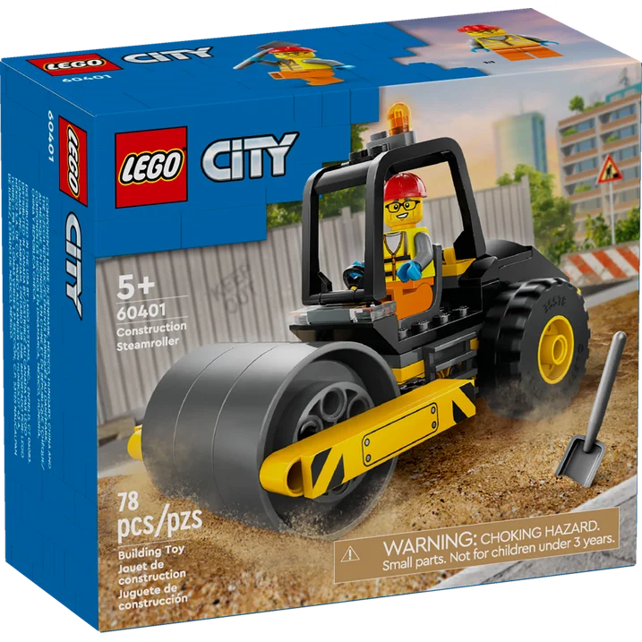 LEGO® CITY 60401 Construction Steamroller (78 pieces)