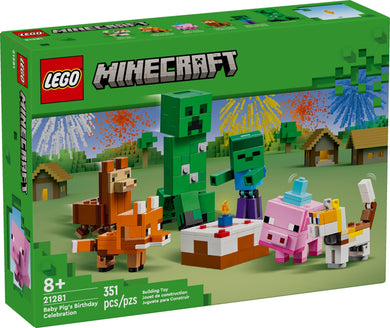 LEGO® Minecraft 21281 Baby Pig's Birthday Celebration (351 pieces)