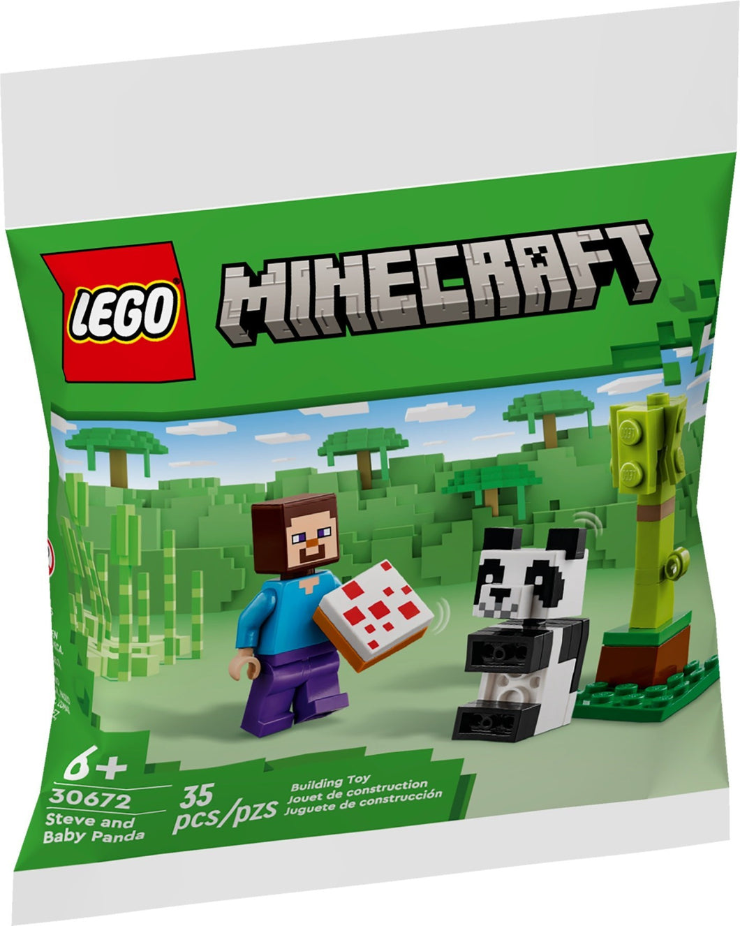 LEGO® Minecraft 30672 Steve and Baby Panda (35 pieces)