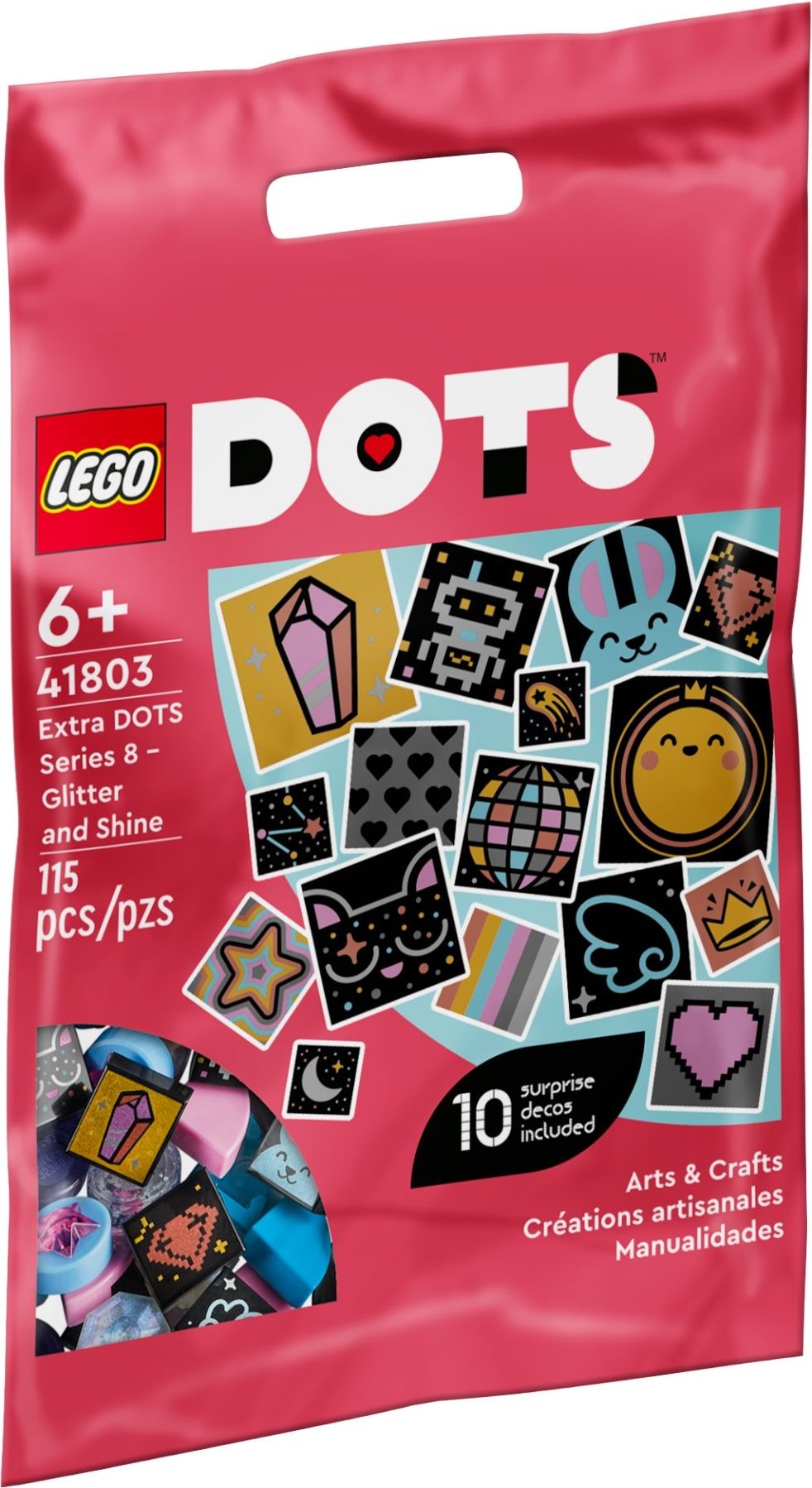 LEGO® DOTS 41803 Extra DOTS - Series 8 Glitter and Shine (115 pieces)