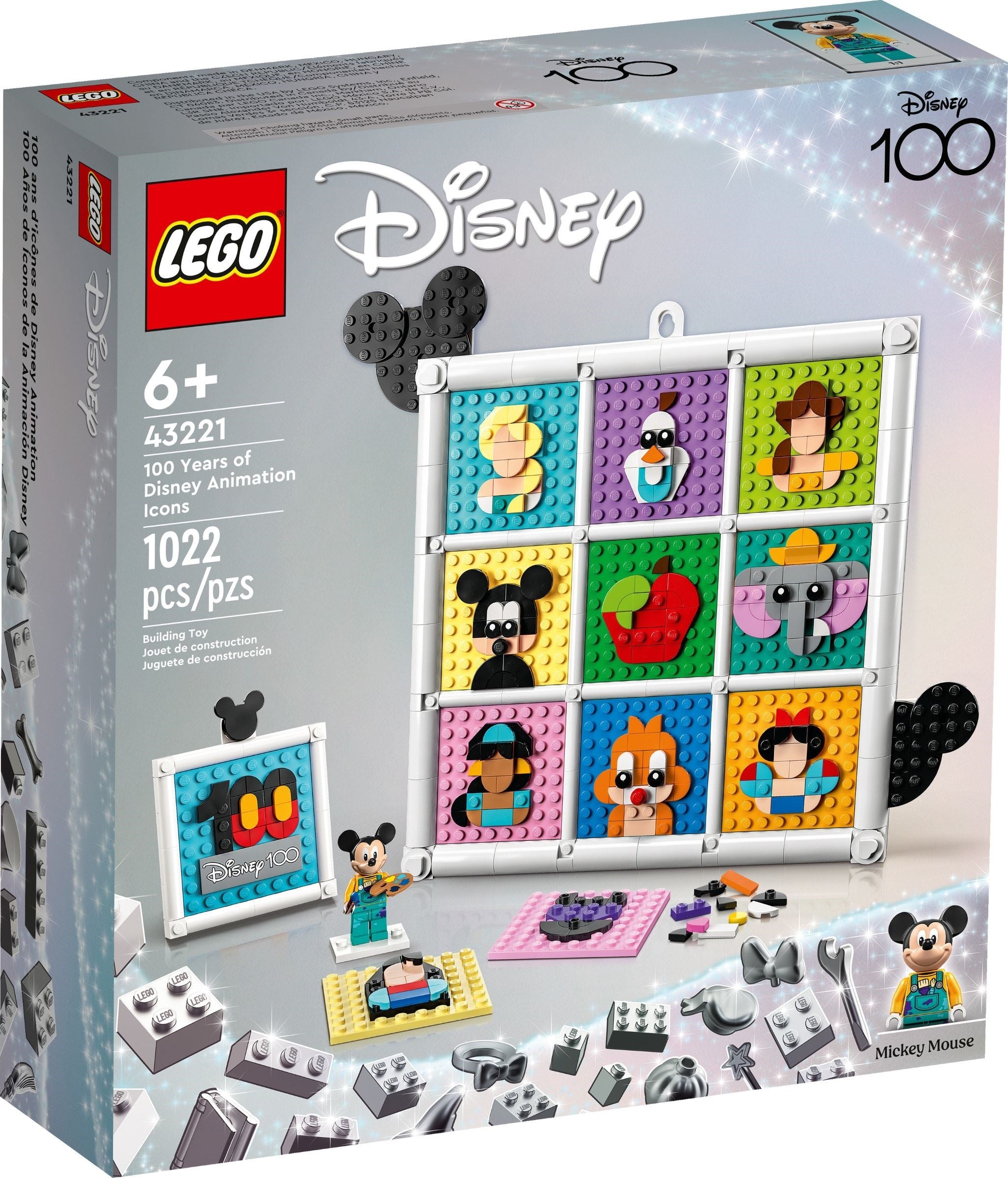 LEGO® Disney™ 43221 100 Years of Disney Animation Icons (1022