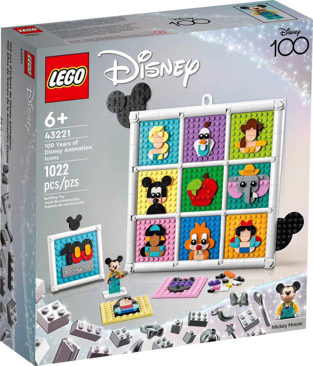 LEGO® Disney™ 43221 100 Years of Disney Animation Icons (1022 pieces)