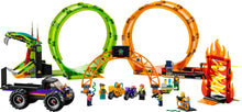 Load image into Gallery viewer, LEGO® CITY 60339 Double Loop Stunt Arena (598 pieces)