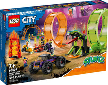 Load image into Gallery viewer, LEGO® CITY 60339 Double Loop Stunt Arena (598 pieces)