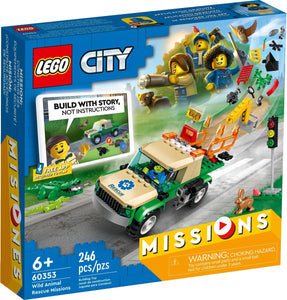 LEGO® CITY 60353 Wild Animal Rescue Missions (246 pieces)