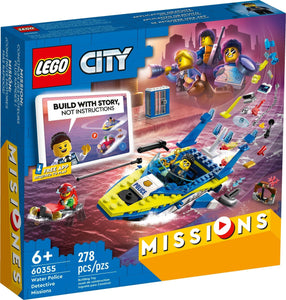 LEGO® CITY 60355 Water Police Detective Missions (278 pieces)