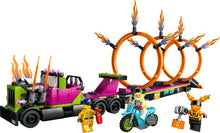 Load image into Gallery viewer, LEGO® CITY 60357 Stunt Truck and Ring of Fire Challenge (479 pieces)