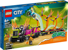 Load image into Gallery viewer, LEGO® CITY 60357 Stunt Truck and Ring of Fire Challenge (479 pieces)
