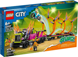 LEGO® CITY 60357 Stunt Truck and Ring of Fire Challenge (479 pieces)