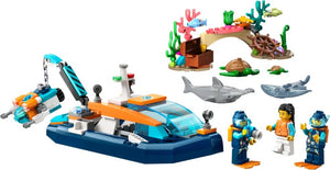 LEGO® CITY 60377 Explorer Diving Boat (182 pieces)