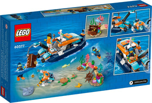 LEGO® CITY 60377 Explorer Diving Boat (182 pieces)