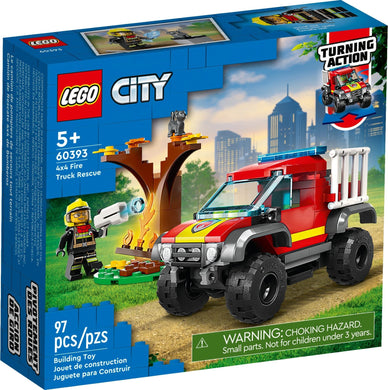 LEGO® CITY 60393 4 x 4 Fire Rescue Truck (97 pieces)