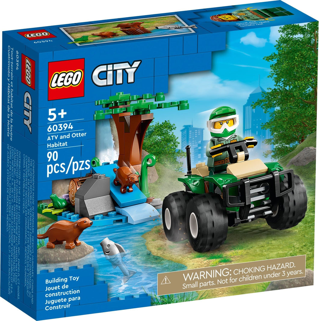 LEGO® CITY 60394 ATV and Otter Habitat (90 pieces)
