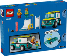 Load image into Gallery viewer, LEGO® CITY 60403 Emergency Ambulance (79 pieces)