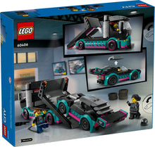 Load image into Gallery viewer, LEGO® CITY 60406 Race Car and Car Carrier Truck (328 pieces)
