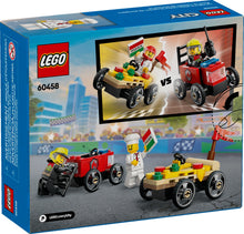 Load image into Gallery viewer, LEGO® CITY 60458 Pizza vs. Fire Truck Race Car Pack (70 pieces)