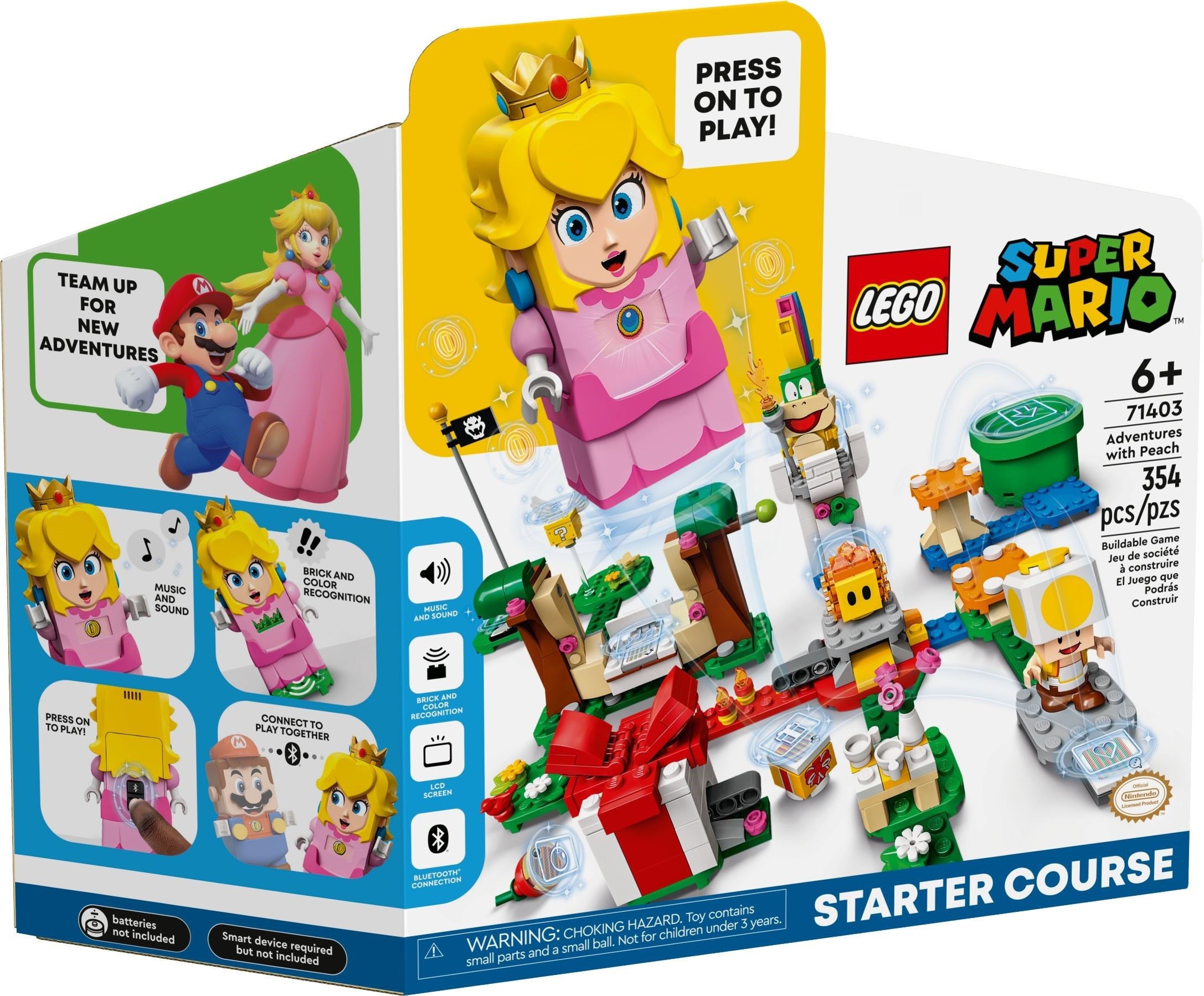 Peach　3点セット LEGO® Super Mario™: Mario Kart™ - Baby Peach™ & Grand Prix Set