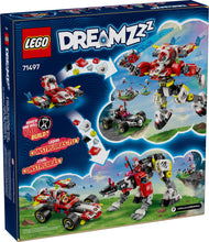Load image into Gallery viewer, LEGO® DreamZzz™ 71497 Cooper&#39;s Tiger Mech &amp; Zero&#39;s Hot Rod Car (1006 pieces)