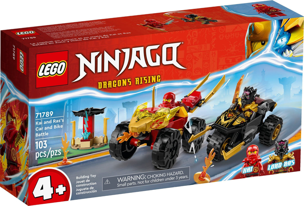 LEGO® Ninjago 71789 Kai and Ras's Car and Bike Battle (103 pieces)