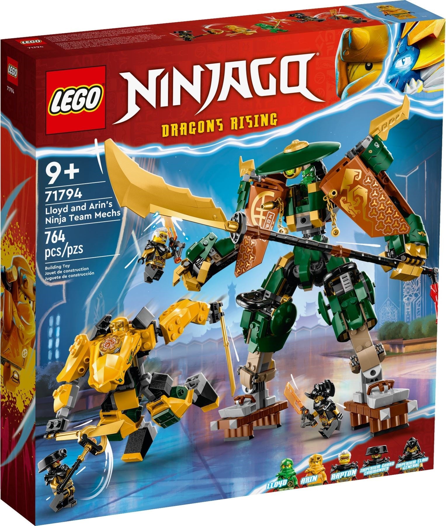LEGO® Ninjago 71794 Lloyd and Arin's Ninja Team Mechs (764 pieces