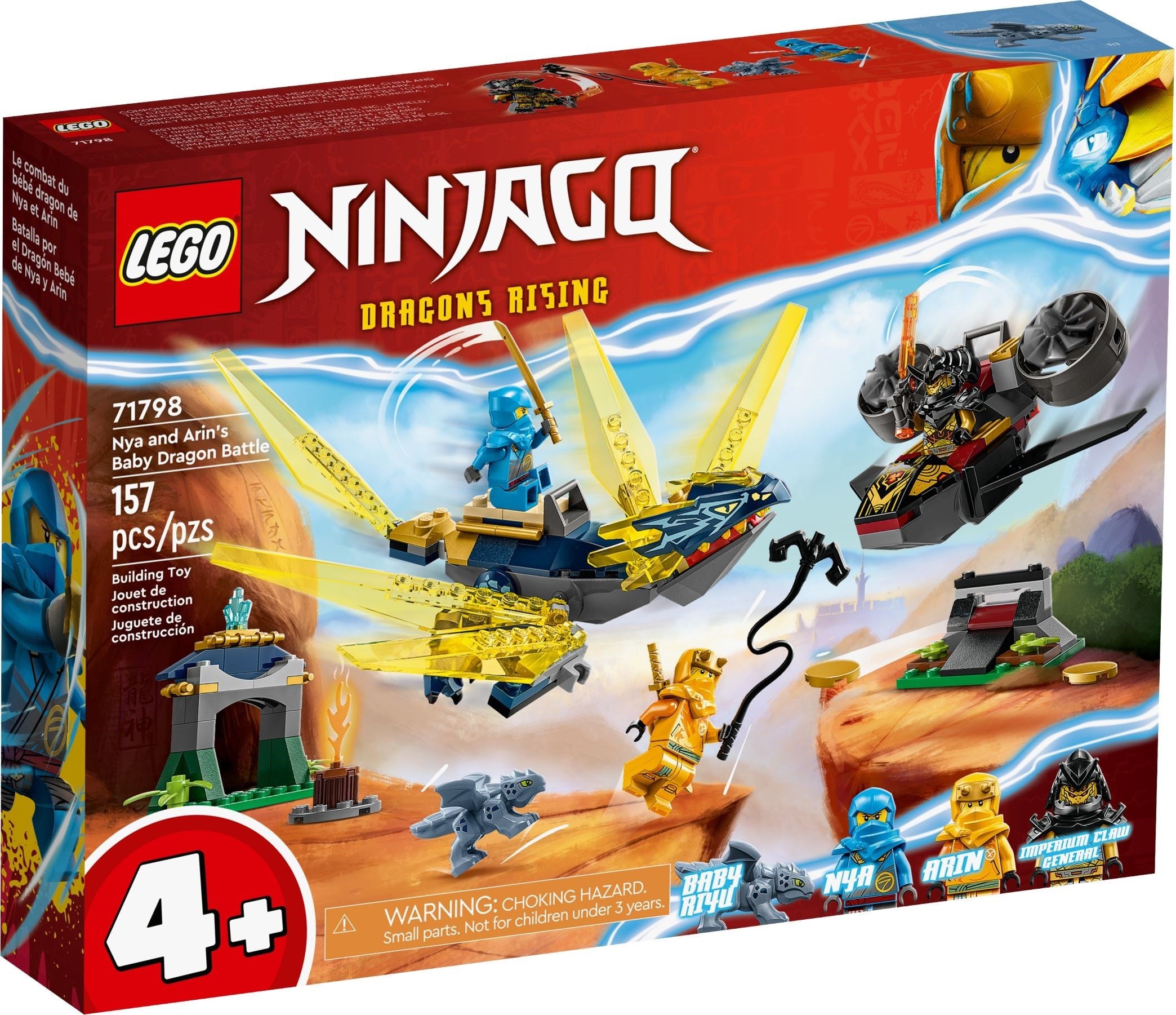 LEGO® NINJAGO® 71798 Nya and Arin's Baby Dragon Battle (157 pieces
