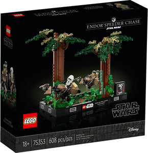 LEGO® Star Wars™ 75353 Endor's Speeder Chase Diorama (608 pieces)