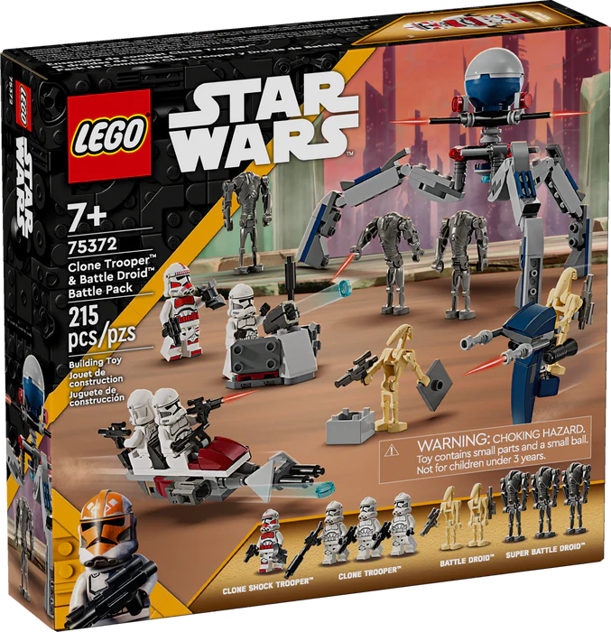 LEGO® Star Wars™ 75372 Clone Trooper™ & Battle Droid™ Battle Pack (215 pieces)