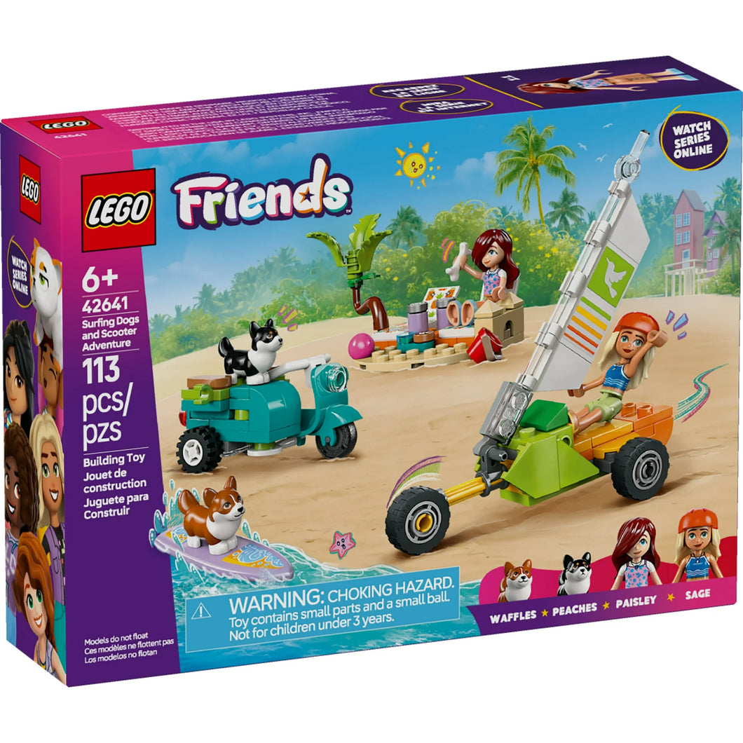 LEGO® Friends 42641 Surfing Dogs and Scooter Adventure (113 pieces)