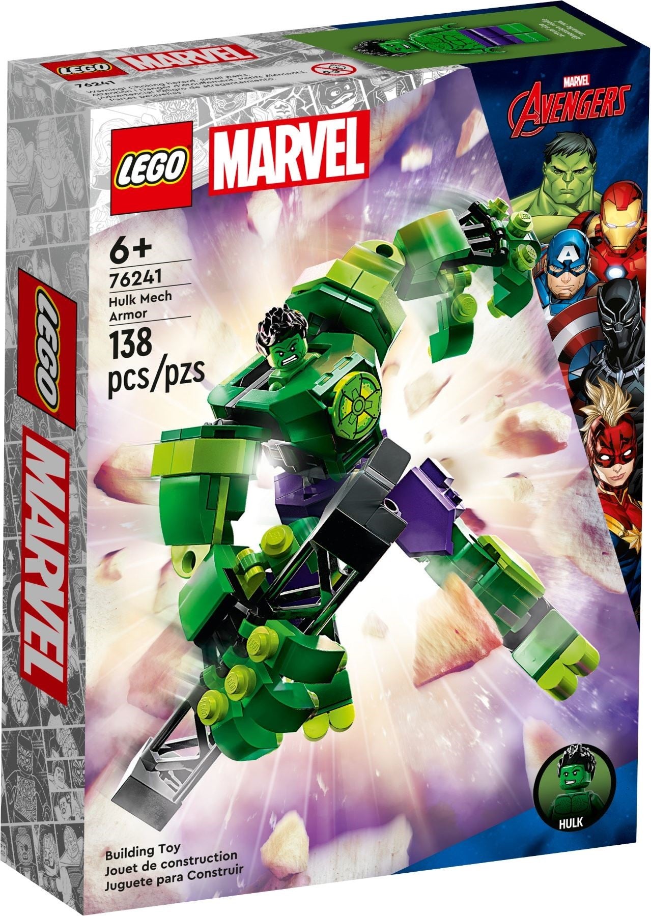 LEGO® Marvel Avengers 76241 Hulk Mech Armor (138 pieces) – AESOP'S
