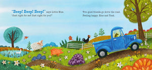 Little Blue Truck Feeling Happy (A Touch-and-Feel Book)