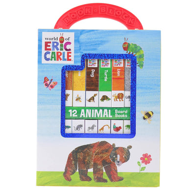 World of Eric Carle, My First Library Animal Board Book Block (12-Book Set)