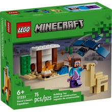 Load image into Gallery viewer, LEGO® Minecraft 21251 Steve&#39;s Desert Expedition (75 pieces)